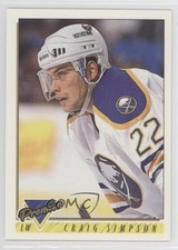 1993-94 Topps Premier Craig Simpson #333 0c4