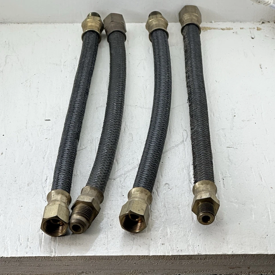 Lot Of 4 OEM 1951-1962 Ford Mercury FUEL LINE To FUEL PUMP FLEXIBLE FUEL HOSE - Image 3 of 4