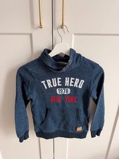 H&M Jungen Pullover Sweater in Blau Gr. 122
