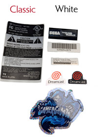 Sega Dreamcast Replacement Label / Decal Set - USA / CAN NTSC - VA0 / VA1 / VA2