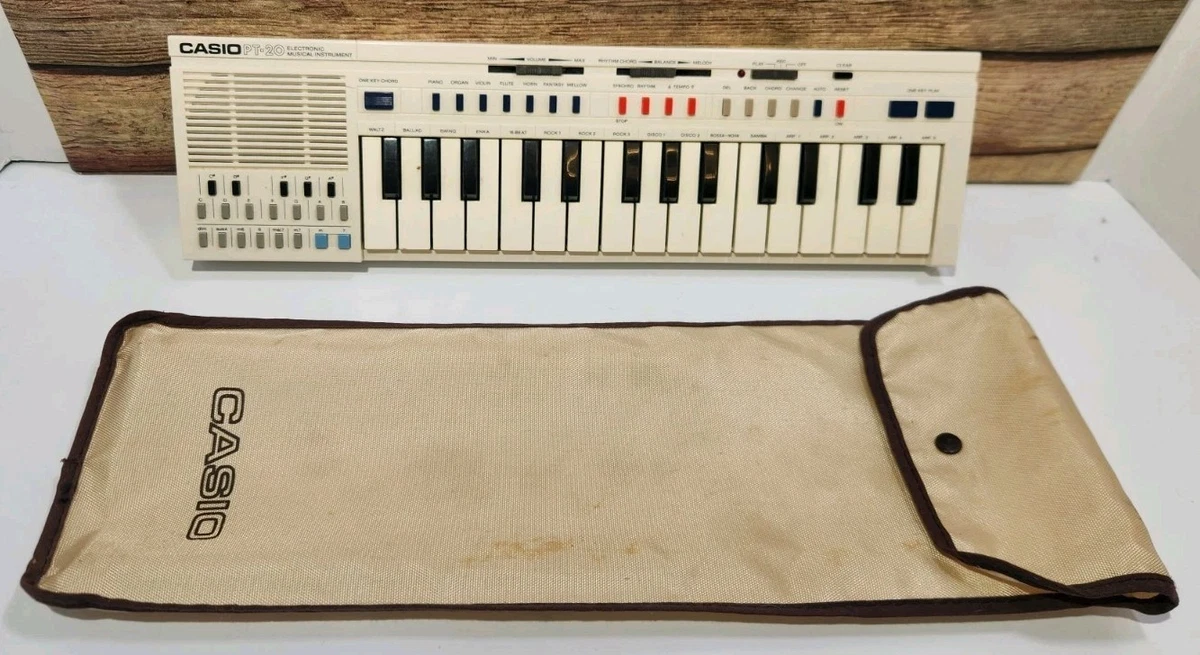 Casio PT-20☆セミアナログ式シンセサイザー☆昭和レトロ☆訳あり品