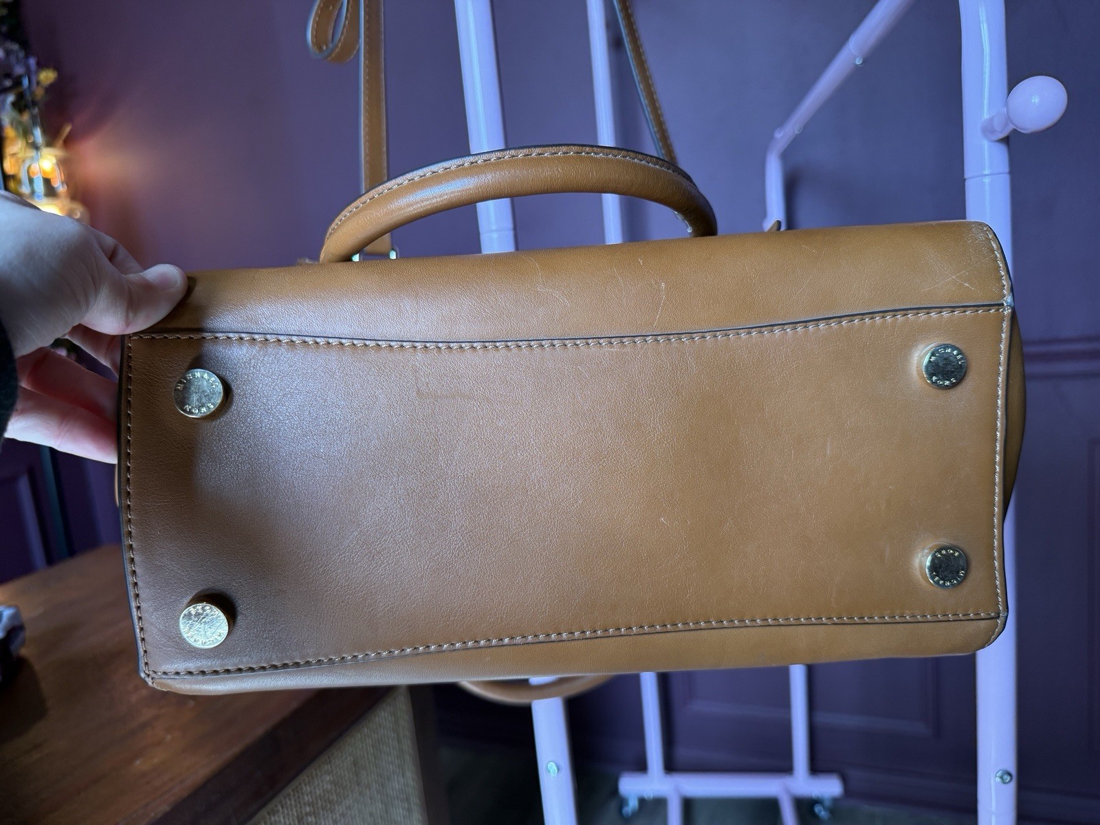 Michael Kors Large Leather Satchel Authentic - image 4