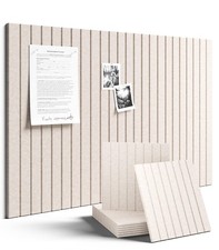 Large Felt Bulletin Board 36" x 24" Cork Board Alternative-6 Pack with 40 Saf...