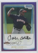 2011 Bowman Chrome Prospects Purple Refractor /799 Jose Casilla #BCP116