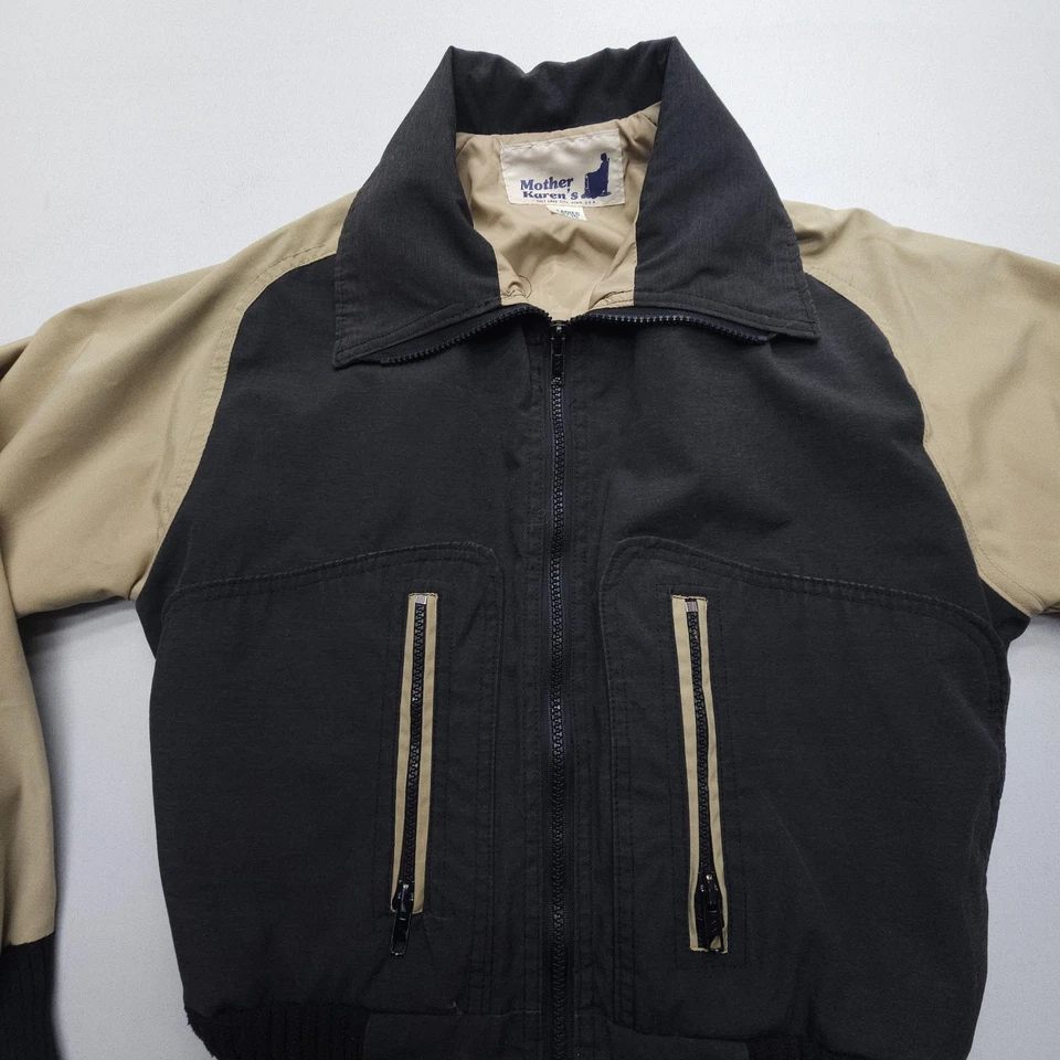 Jaqueta Bomber Feminina Vintage Mother Karens 9/10 Zíper Completo Leve Esqui Retrô Curta EUA - Imagem 4 de 4