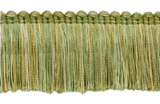 DÉCOPRO 2" Brush Fringe Trim, Color# LX02 - Lemongrass Gold [5 Yards]