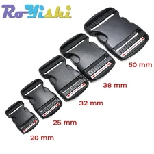 Buckles Side Quick Release Clip Cord Strap Fastener Webbing Plastic Backpack Bag