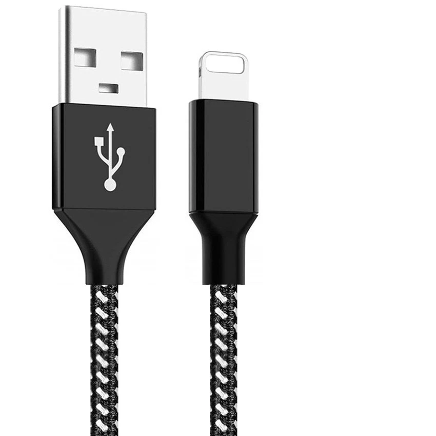 Cable Cargador Rápido Trenzado Resistente USB Lote Cable Para iPhone 14 13 12 11 X XR 8 Foto 3 de 4