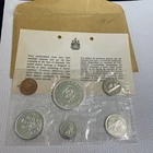 1964 Canada Proof Set 6 Coins Original Cello, Card, Envelope Royal Canadian Mint