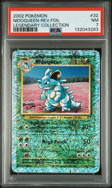 2002 Pokemon TCG Legendary Collection Nidoqueen 32/110 Reverse Holo PSA 7