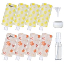 PACKISM 11 Pack Travel 3 oz, 11pcs, Active Yellow Lemon/Red Maple Leaf