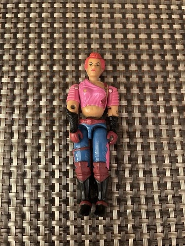 Vintage GIJoe Hasbro Zarana 1986 Action Figure broken O-ring Needs Repair