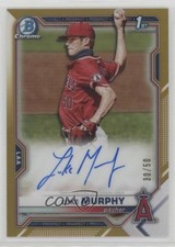 2021 Bowman Draft Chrome Pick Gold Refractor 30/50 Luke Murphy #CDA-LMU Auto 2s2