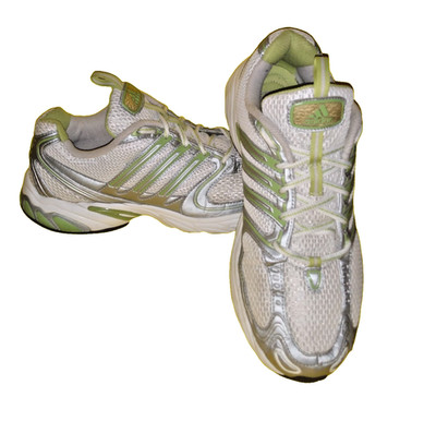 Adidas Boost Vintage 07' Running Shoes White/Green/Gray Men's 7.5 Women's 9