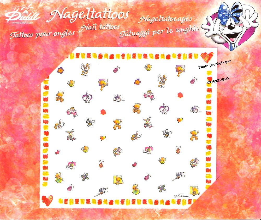 TATOUAGES pour ongles DIDDL stickers nail tatoos doigts nageltattoos DIDDLINA