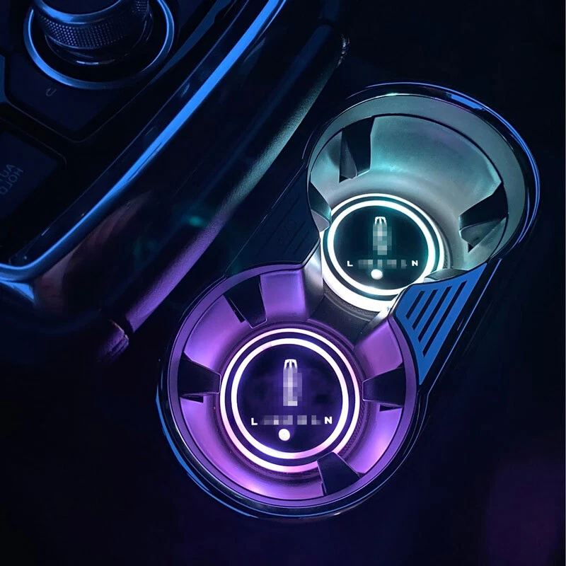 Kit de luces ambientales insertadas portavasos LED para automóvil SUV para Lincoln Corsair Aviator MKX Foto 2 de 4