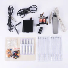 KA Tattoo Tool Kit Complete Pro Alloy Machine For Beginners Learners 110V-240V