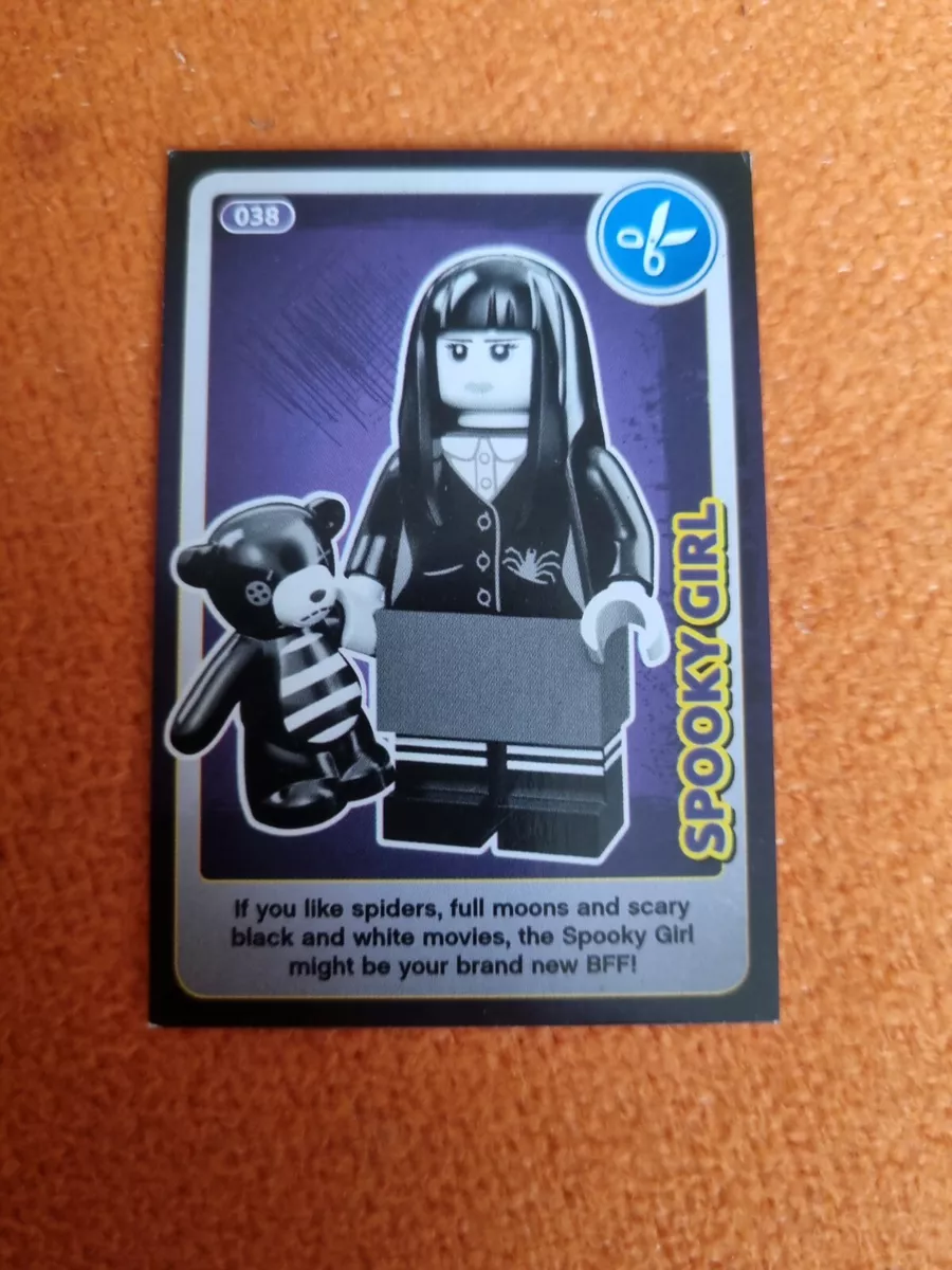 LEGO 038 SPOOKY GIRL CREATE THE WORLD TRADING CARD GOTH GIRL
