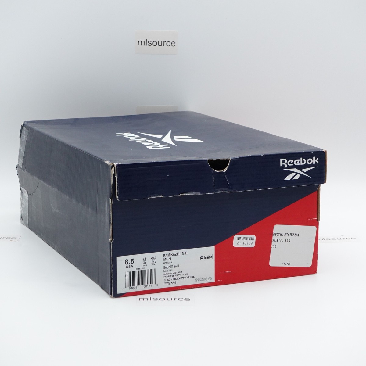 NEW Size 8.5 Men\'s Reebok Kamikaze II Basketball Sneakers Digital Glow FY9784 Deals on Men main image 2