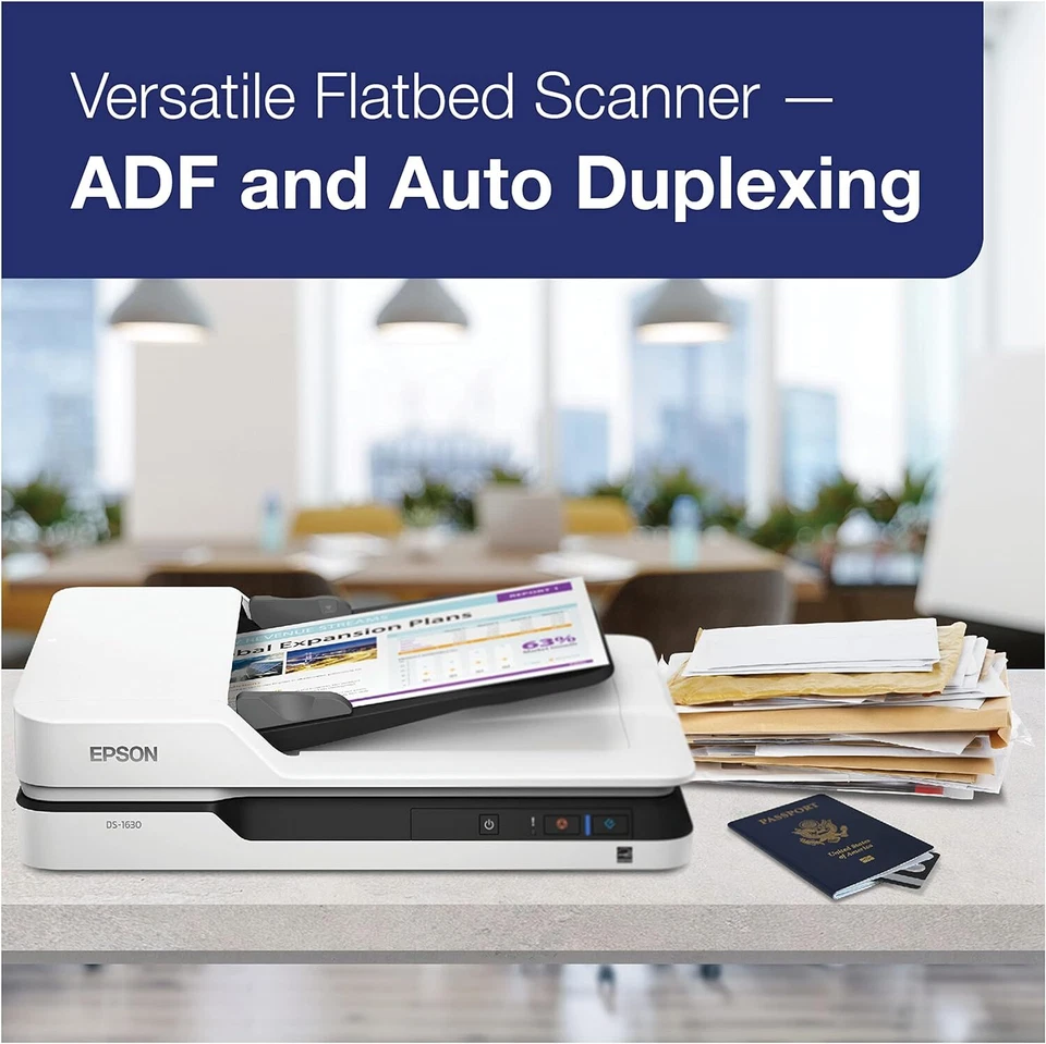 Epson DS-1630 Document Scanner: 25ppm, TWAIN & ISIS Drivers, New Damage Box - Image 2 of 3