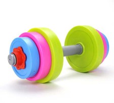 Adjustable Dumbbell Toy Set For Kids Costume Dres up,Multicolor,Easy to adjust