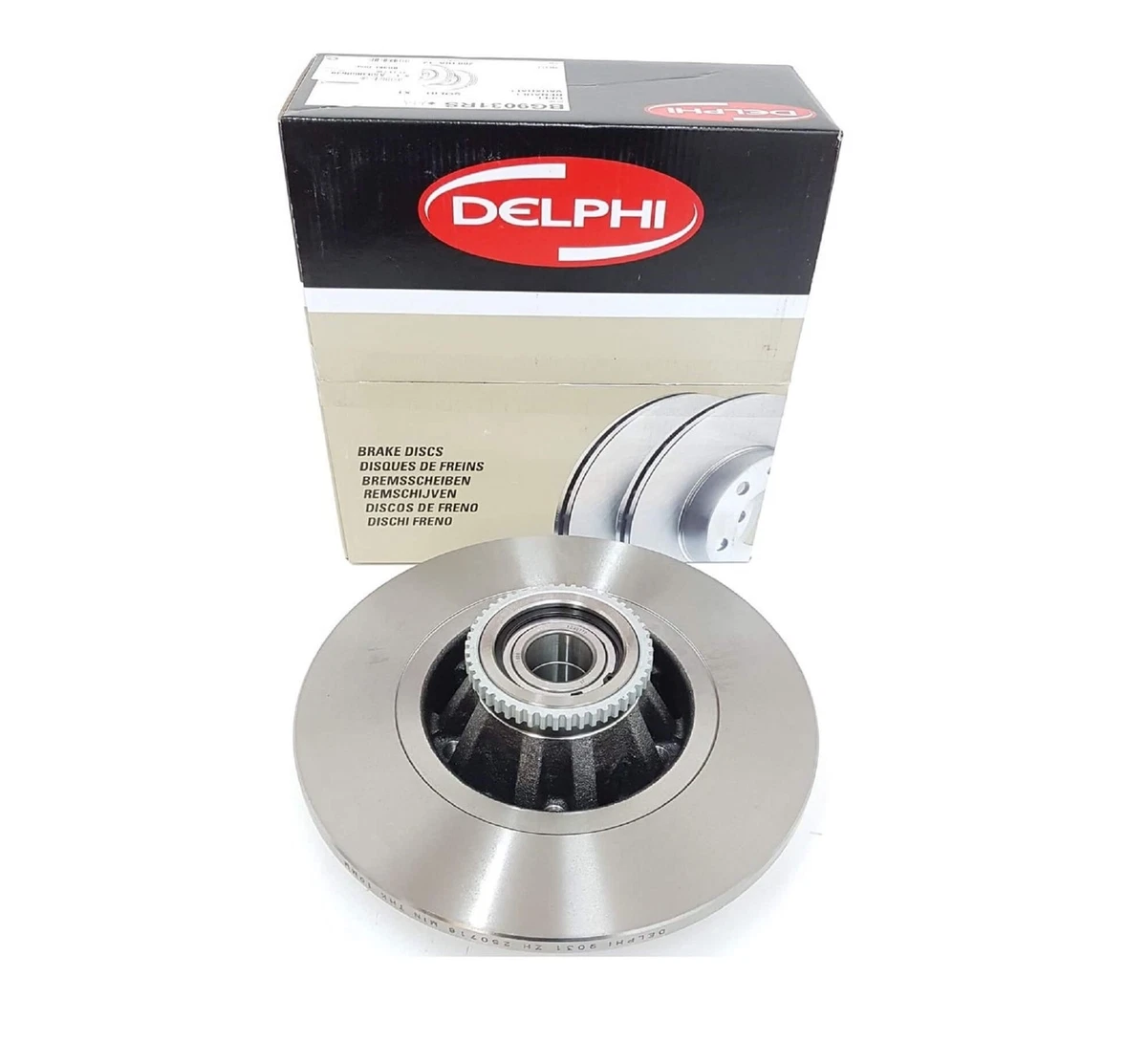 OEM Delphi BG9031RS Rear Brake Disc 280mm Single for Renault 