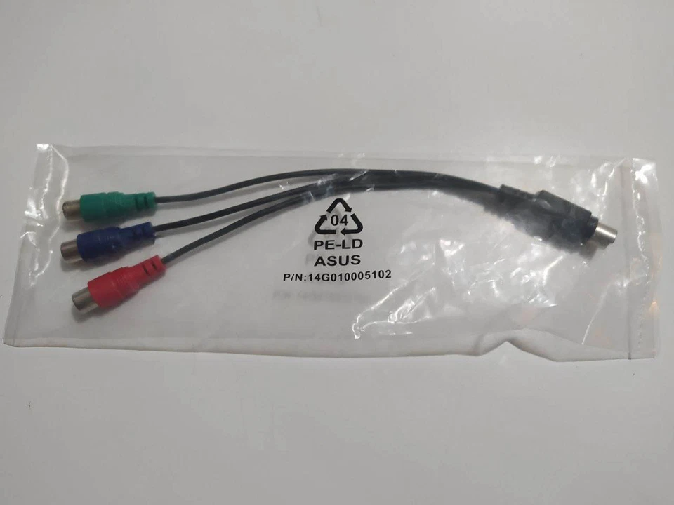 Graphics Card TV-Out (7 pin Mini DIN) to HDTV RCA Component YPbPr Adapter Cable - Image 2 of 4