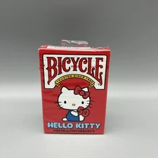 Bicycle Hello Kitty Playing Cards, Limited Edition 50th Anniversary, NEW - A
