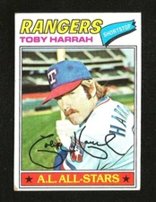 1977 Topps BASEBALL #301 TOBY HARRAH VG+ ALL STAR TEXAS RANGERS (SB2) 