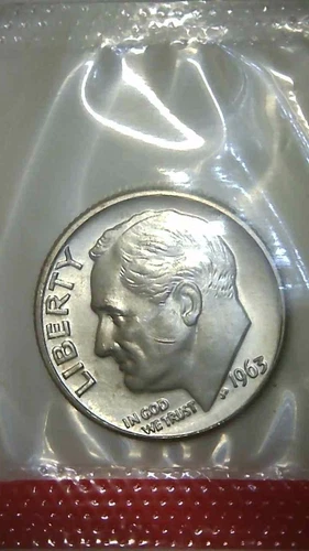 1963-D 10C Roosevelt Dime BU M/S 90% Silver (I choose) lat