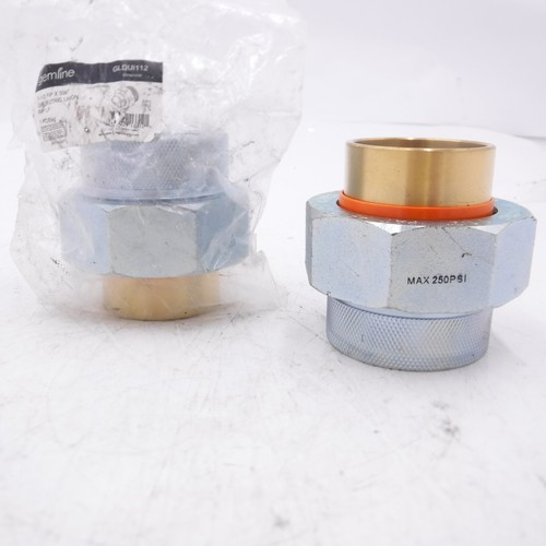 2 Pack Gemline 1-1/2" FIP x SWT Dielectric Union
