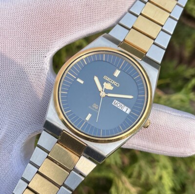 SQB@即購入OK Vintage Seiko SQ 🦁 Lion Head Royal 👑 Blue 100th