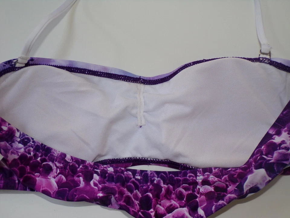 The Bikini Lab purple bandeau bikini size M swimsuit new - Image 4 of 4
