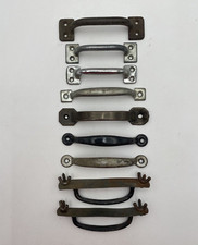 Drawer Hardware Cabinet or Window Pulls Retro MCM Mixed Lot Of 9 Vtg