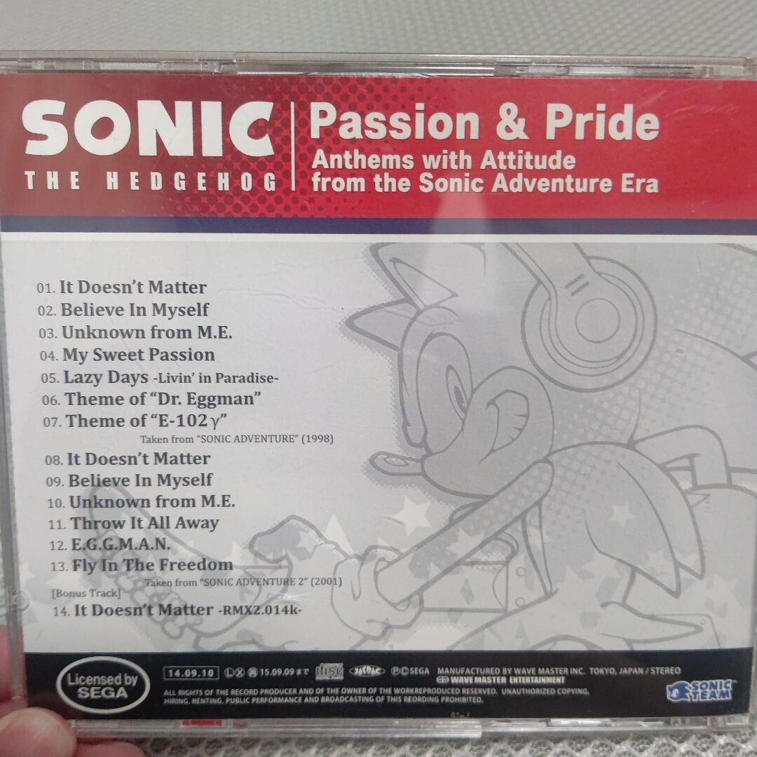 ソニック Passion & Pride CD サウンドトラック　新品 Amazon.co.jp: Passion & Pride: Anthems with Attitude from