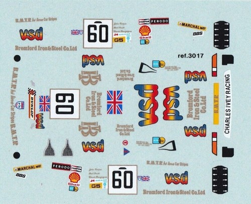 Decals decalcomanie 1/43 set x 4 alpine RENAULT A220 LE MANS 1969 slot deco