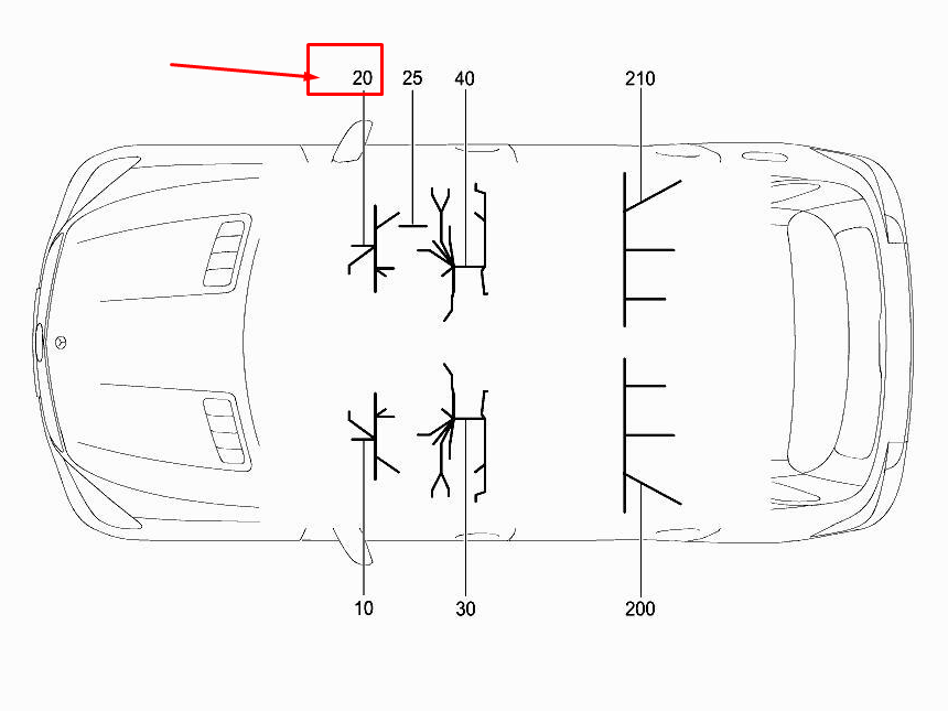 Neu MERCEDES-BENZ ML W166 Kabelbaum für rechtes Sitzkissen A1664406906 Original