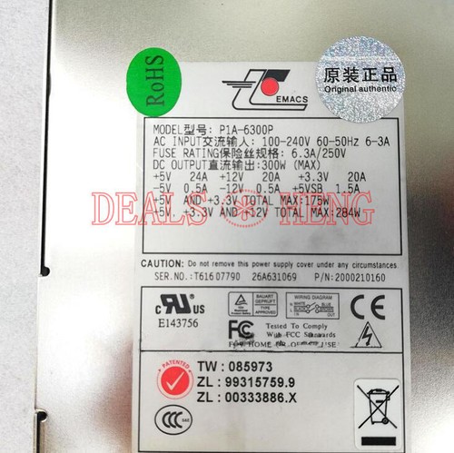 1Pcs IPC/Server Power Supply P1A-6300P 1U 300W - Picture 5 of 6