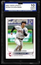 2022 Topps Update #US54 Steven Kwan RC Cleveland Guardians ISA Graded 10