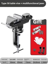 Small Multi-functional Household Universal Mini Tiger Flat Mouth Table Vice