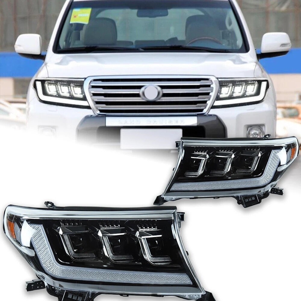 LED Headlights For Toyota Land Cruiser 08-15 Sequential Turn