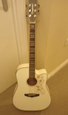 White Tanglewood Guitar