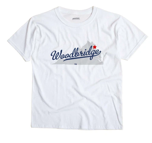 Woodbridge Virginia VA T-Shirt MAP