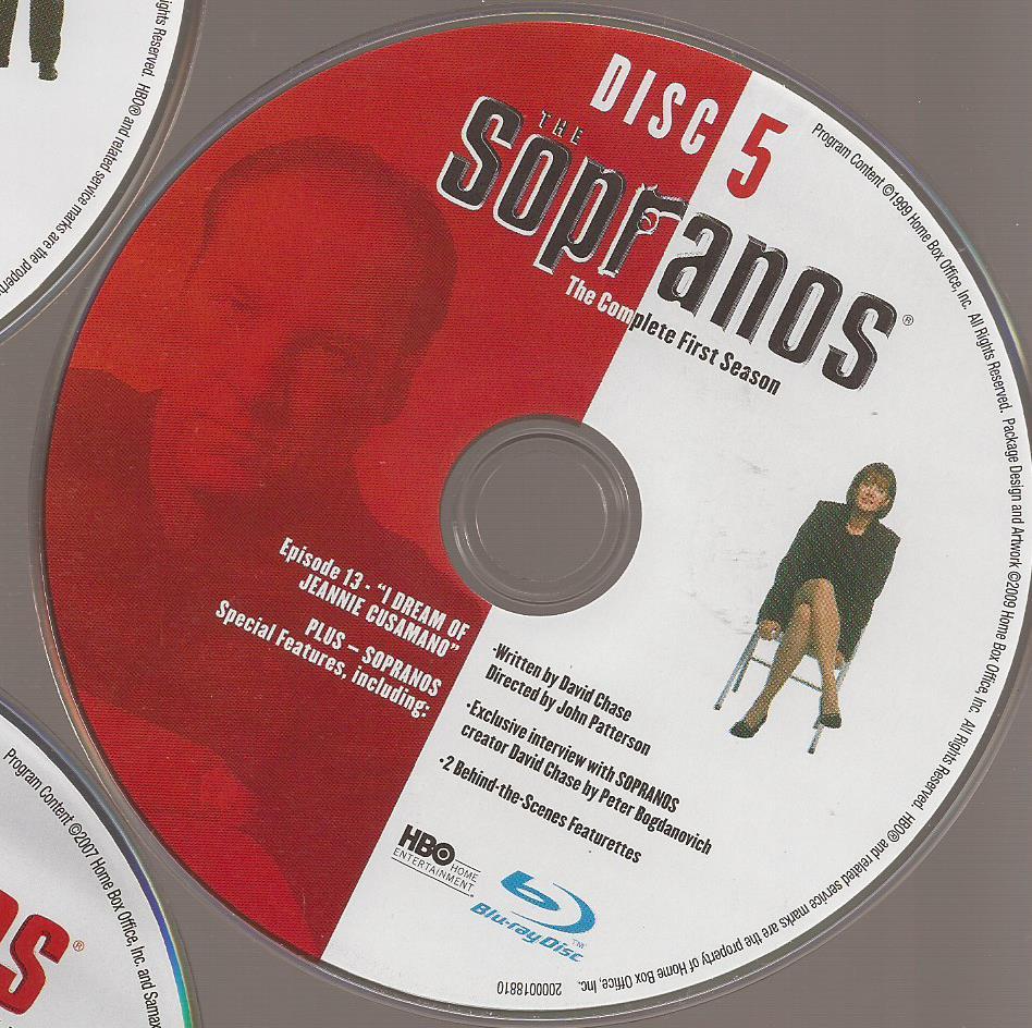 The Sopranos (Blu-Ray) First Season Disc Replacement Disc