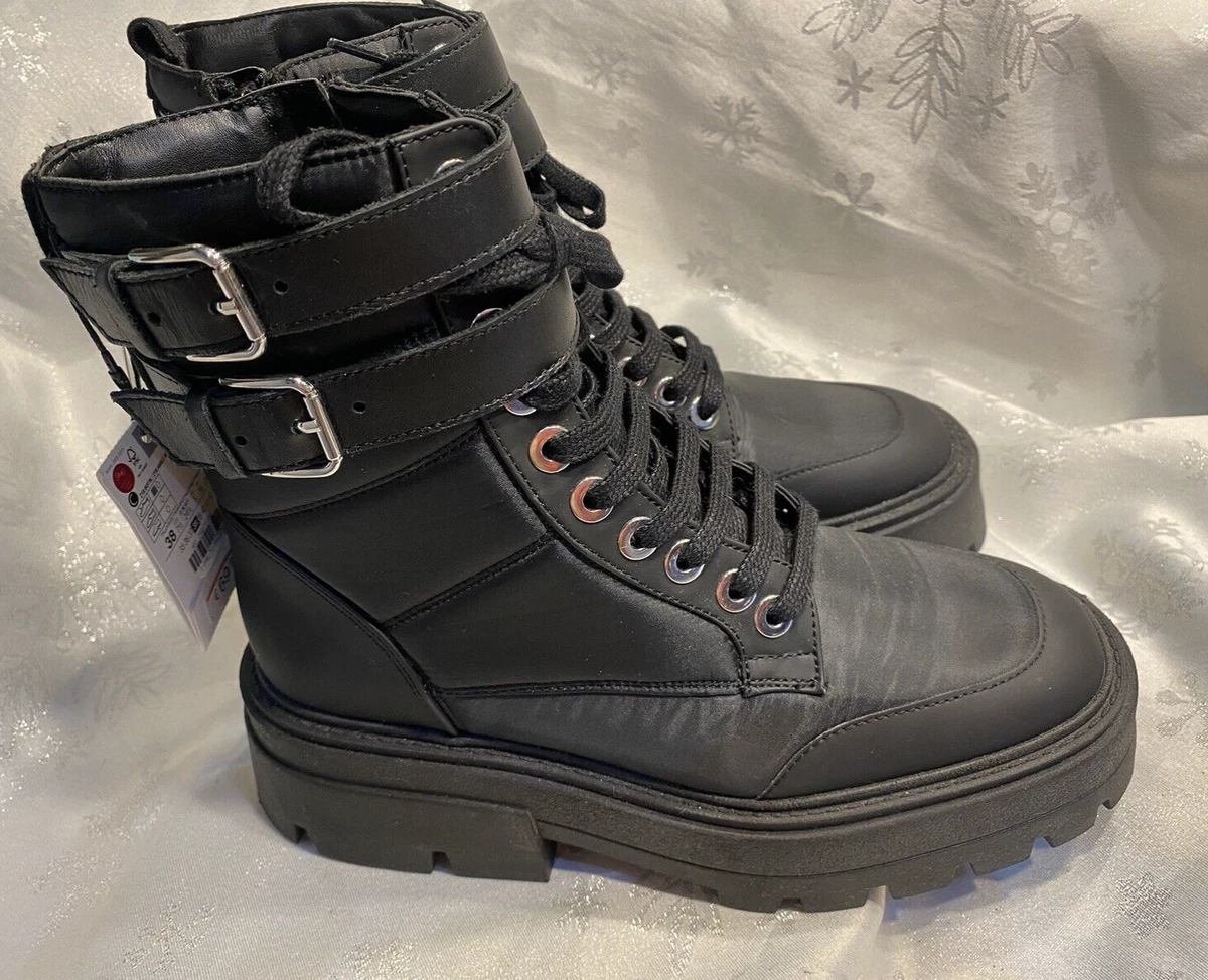 Zara hotsell chunky boots