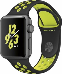 Apple Watch Nike+ S2 38mm Space Gray w/ Black/Volt Nike Sport Band - Grade  A | eBay
