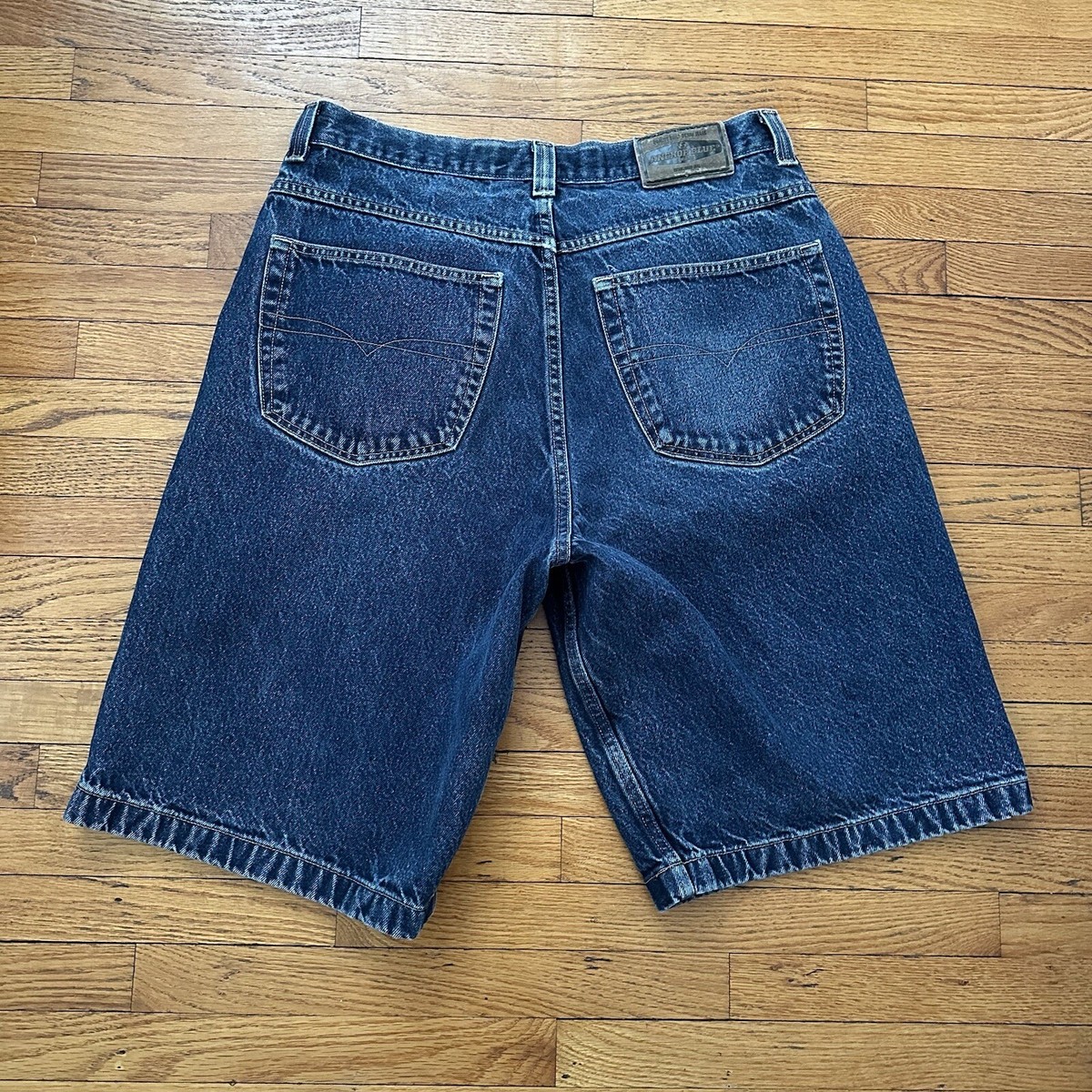 パンツ 90s oldskate vans monogram denim shorts Vintage 1998 Zonz Denim Embroidered Logo Double Pocket