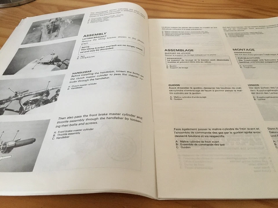 Suzuki VS750GLH VS750 Intruder 750 Manual Preparation Instalacion Manual Montaje - Imagen 3 de 4