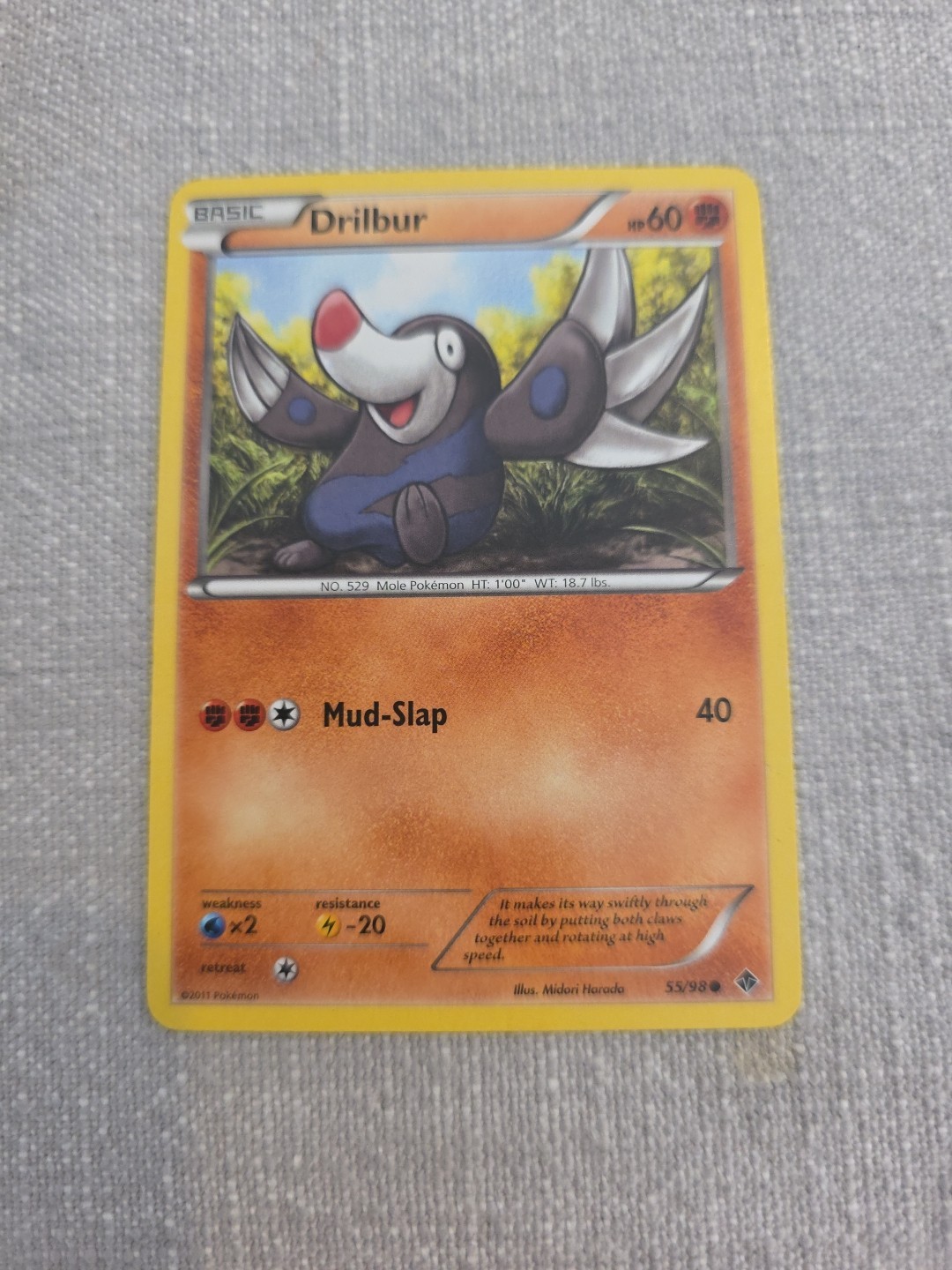 Drilbur (55) Pokemon Emerging Powers Lightly played