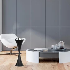 Outdoor Ashtray Receptacle Floor Standing Smoking Cigar Cigarette Trash Can Lid